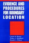 Image for Evidence and Procedures for Boundary Location