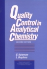 Image for Quality Control in Analytical Chemistry