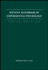 Image for Stevens&#39; handbook of experimental psychology