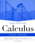 Image for Calculus : Single Variable : Student Study Guide