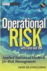 Image for Operational risk with Excel and VBA: applied statistical methods for risk management