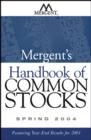 Image for Mergent&#39;s handbook of common stocks: Spring 2004