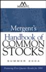 Image for Mergent&#39;s handbook of common stocks summer 2004  : featuring first-quarter results for 2004