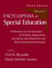 Image for Encyclopedia of special education  : a reference for the education of children, adolescents, and adults with disabilities and other exceptional individualsVol. 2 : v. 2
