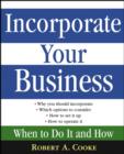 Image for Incorporate your business: when to do it and how