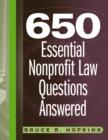 Image for 650 Essential Nonprofit Law Questions Answered