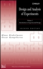 Image for Design and analysis of experimentsVol. 1: Introduction to experimental design