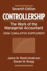 Image for Controllership, 7th edition  : the work of the managerial accountant: 2006 cumulative supplement