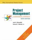 Image for Project management  : a managerial approach