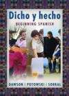 Image for Dicho y hecho  : beginning Spanish