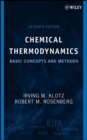 Image for Chemical thermodynamics  : basic concepts and methods