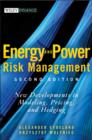 Image for Energy and power risk management  : new developments in modeling, pricing and hedging