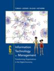 Image for Information technology for management  : transforming organizations in the digital economy
