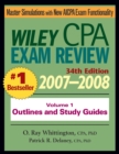 Image for Wiley CPA examination review, 2007-2008Vol. 1: Outlines and study guidelines