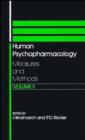 Image for Human Psychopharmacology : Measures and Methods