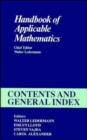 Image for Handbook of Applicable Mathematics