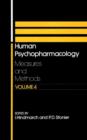 Image for Human Psychopharmacology : Measures and Methods