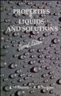 Image for Properties of Liquids and Solutions