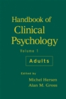 Image for Handbook of clinical psychologyVol. 1: Adults