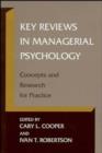 Image for Key Reviews in Managerial Psychology : Concepts and Research for Practice