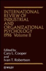 Image for International review of industrial and organizational psychologyVol. 11: 1996
