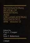 Image for International review of industrial and organizational psychologyVol. 13: 1998