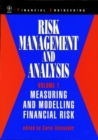Image for Risk management and analysisVol. 1: Measuring and modelling financial risk