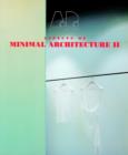 Image for Aspects of minimal architecture II