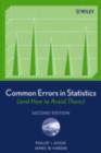 Image for Common Errors in Statistics (And How to Avoid Them)