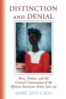 Image for Distinction and Denial : Race, Nation and the Critical Construction of the African American Artist, 1920-40