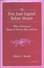 Image for The Don Juan Legend Before Mozart