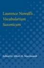 Image for Laurence Nowell&#39;s Vocabularium Saxonicum