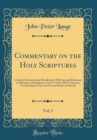 Image for Commentary on the Holy Scriptures, Vol. 5: Critical, Doctrinal and Homiletical, With Special Reference to Ministers and Students; Vol; V. Of the Old Testament; Containing the First and Second Books of