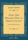 Image for Zury: The Meanest Man, in Spring County: A Novel of Western Life (Classic Reprint)