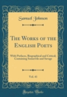Image for The Works of the English Poets, Vol. 41: With Prefaces, Biographical and Critical; Containing Somervile and Savage (Classic Reprint)