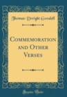 Image for Commemoration and Other Verses (Classic Reprint)