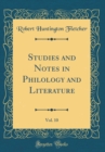 Image for Studies and Notes in Philology and Literature, Vol. 10 (Classic Reprint)