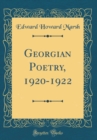 Image for Georgian Poetry, 1920-1922 (Classic Reprint)