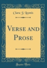 Image for Verse and Prose (Classic Reprint)