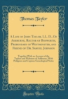 Image for A Life of John Taylor, LL. D., Of Ashburne, Rector of Bosworth, Prebendary of Westminster, and Friend of Dr. Samuel Johnson: Together With an Account of the Taylors and Websters of Ashburne, With Pedi