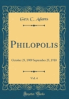 Image for Philopolis, Vol. 4: October 25, 1909 September 25, 1910 (Classic Reprint)