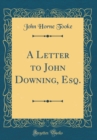 Image for A Letter to John Downing, Esq. (Classic Reprint)