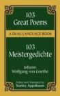 Image for 103 great poems =: 103 Meistergedichte