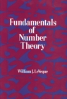 Image for Fundamentals of Number Theory
