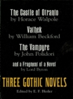 Image for Three Gothic Novels