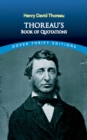 Image for Thoreau&#39;s Book of Quotations