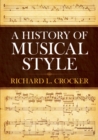 Image for A history of musical style