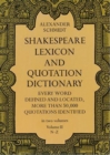 Image for Shakespeare lexicon and quotation dictionary  : a complete dictionary of all the English words, phrases and constructions in the works of the poetVol. 2: N-Z
