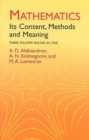 Image for Mathematics : its Content, Methods and Meaning