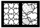 Image for Hearts Stained Glass Coloring Book
